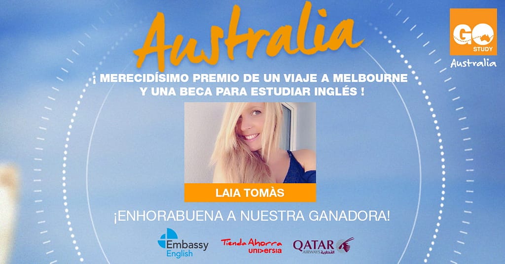 Ganadora Concurso Beca+Viaje a Australia Ganadora Concurso Beca+Viaje a Australia