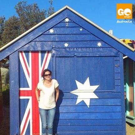 Marta, española del equipo Go Study en Melbourne