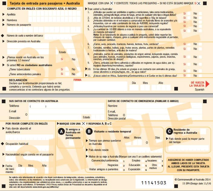 Aduana en Brisbane - Australia