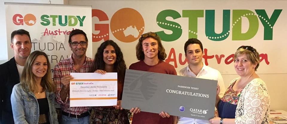 beca de inglés y vuelo australia