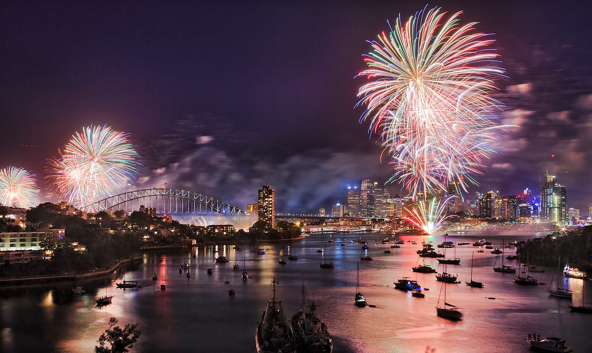 Australia Day Sydney Fuochi d'artificio