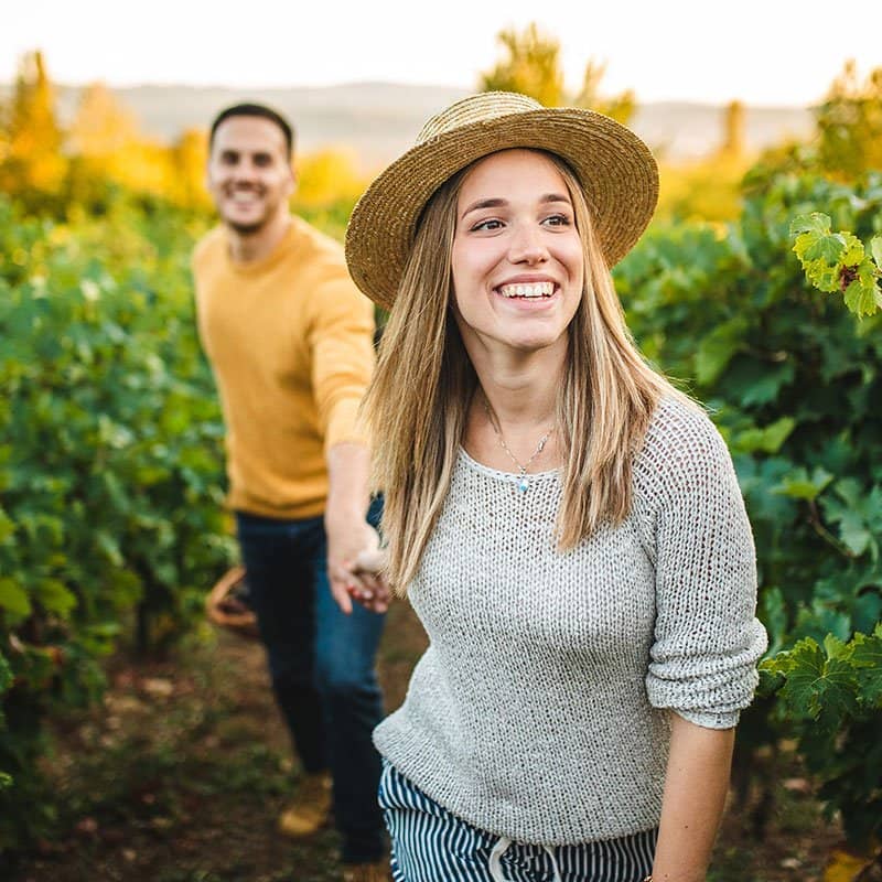 people in the vineyard