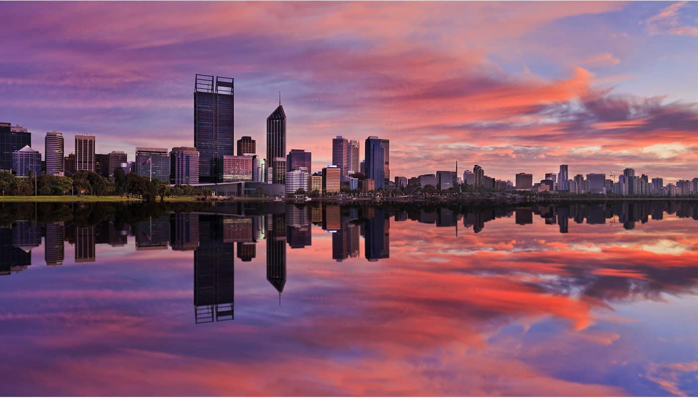 Perth atardecer