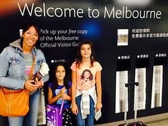 Famille Imbert arrivée à Melbourne