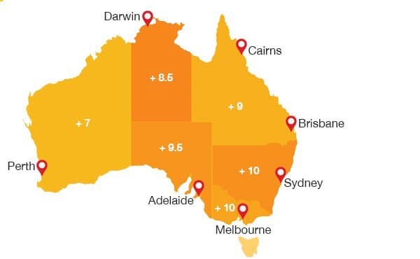 Fuso Orario Australia | Differenza Fuso Orario tra Italia e Australia
