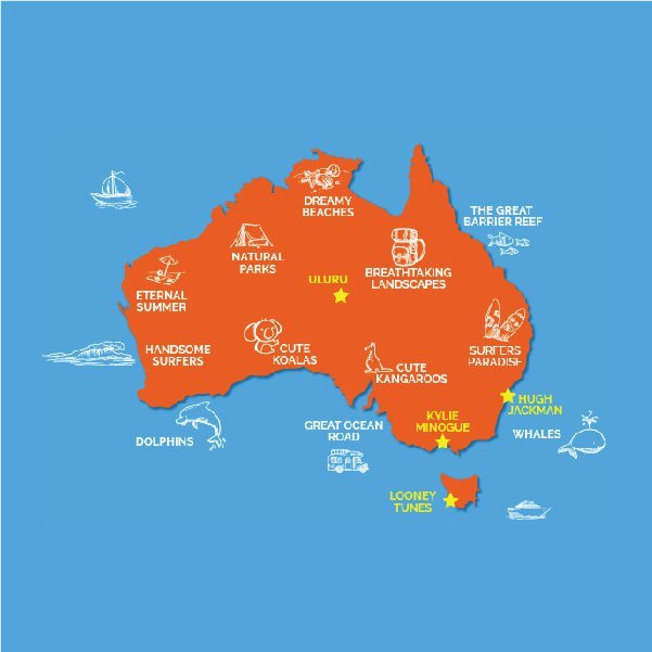 10 Maps of Australia