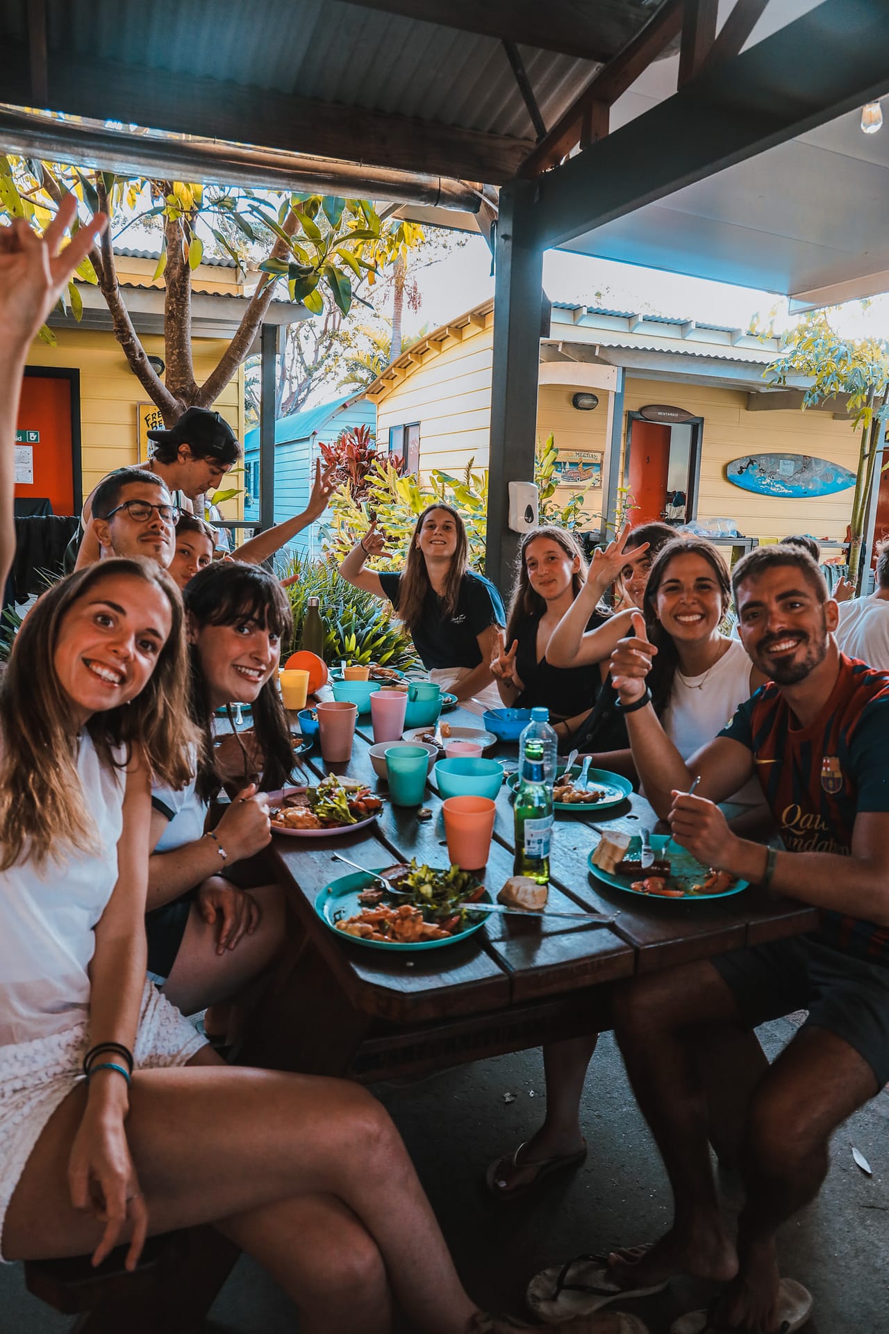 Friends having lunch