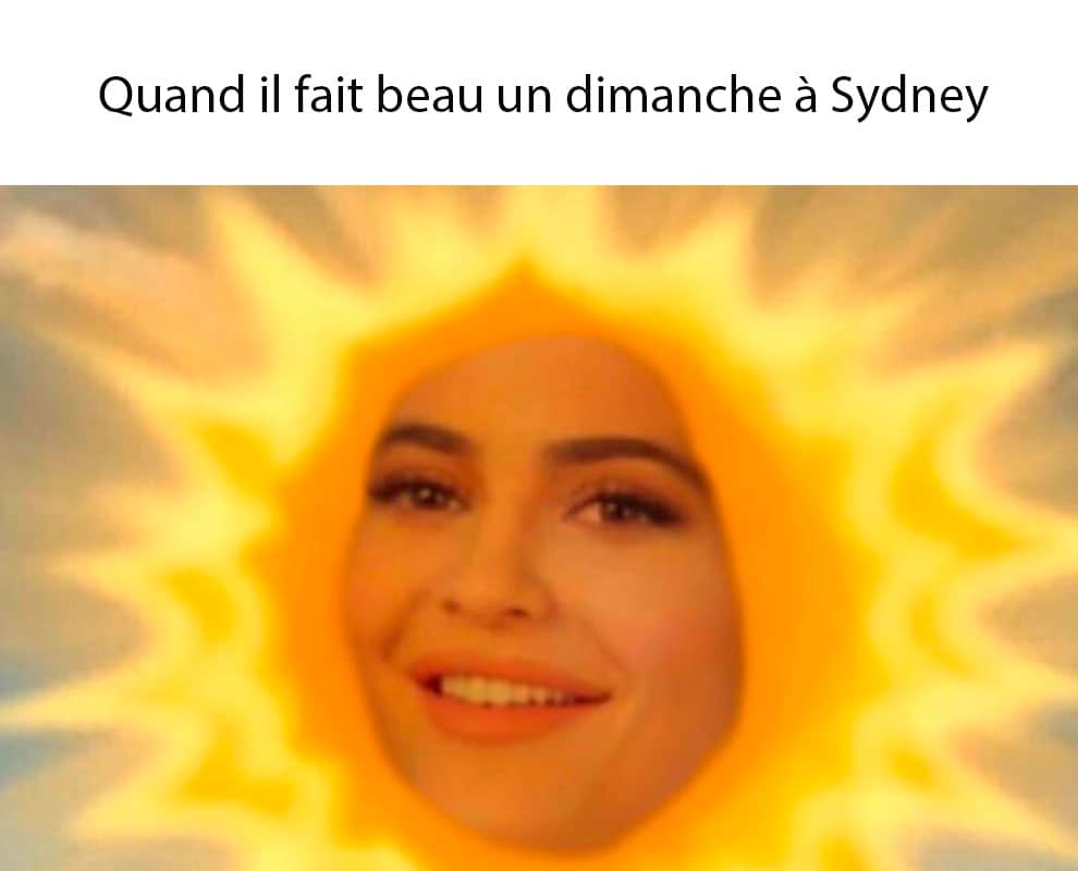 meme les français en australie